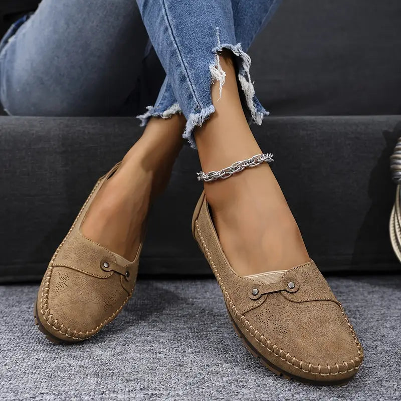 Rumina - Zapatos Casuales Antideslizantes De Cuero