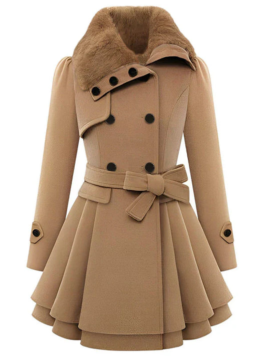 Naia | Abrigo De Invierno A Medida Con Cuello De Piel