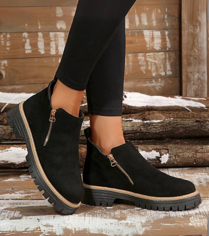 Miladie - Bota Ortopédica Con Cremallera Lateral