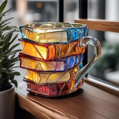 MugArt - Taza con Libro Pintado