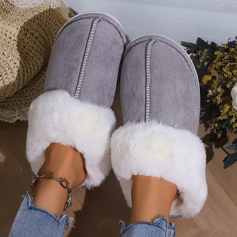 Chioma - Zapatillas Antideslizantes De Pelo Para El Invierno
