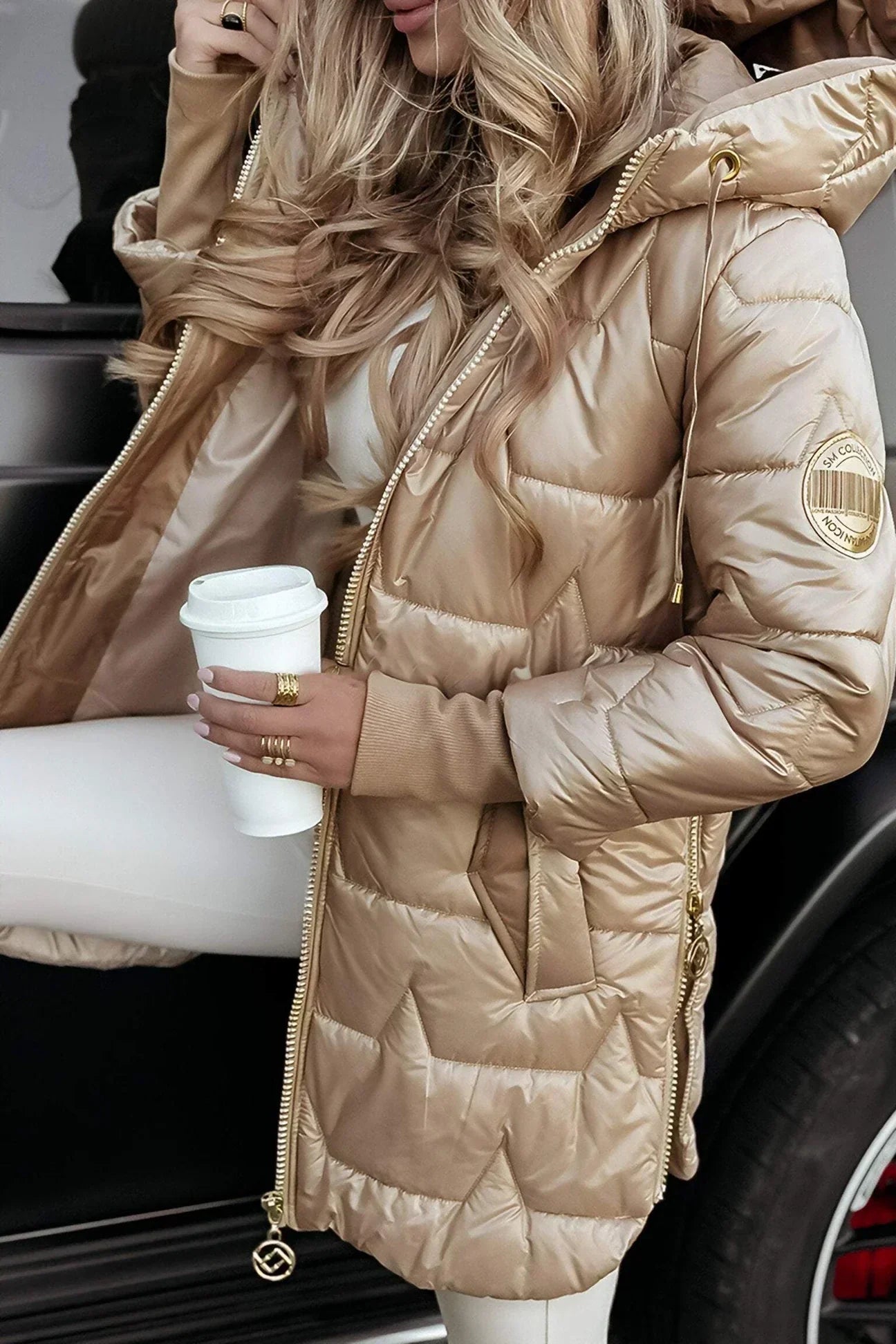 Carmen™ | Abrigo de invierno elegante con capucha