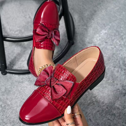 Nalira - Mocasines Ortopédicos De Cuero Con Lazo